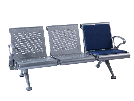 3-Seater Metal Waiting Bench