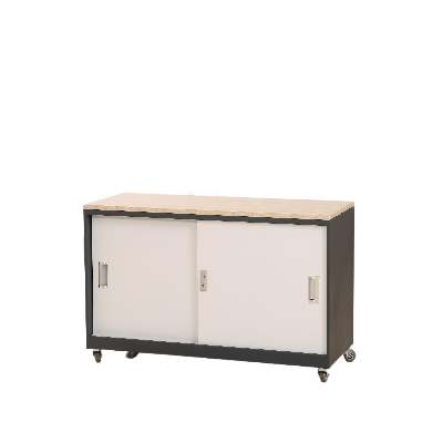  L-Shaped Executive Desk with File Cabinet