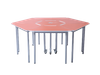 Hexagon Student Table for Smart Classrooms 