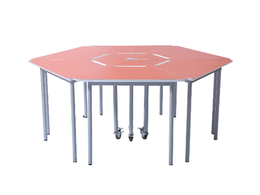 Hexagon Student Table for Smart Classrooms 