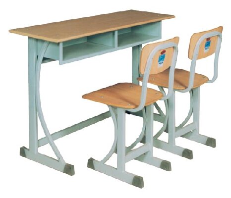 Standard C-Shaped School Desk and Chair