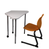 Modular Trapezoid Tables for Smart & Collaborative Classrooms