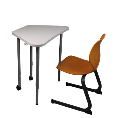 Modular Trapezoid Tables for Smart & Collaborative Classrooms