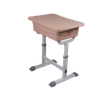 KD Steel-Plastic Octagonal Pipe Desk and Chair Set (Stackable)