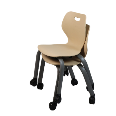 Mobile Stackable ABS Classroom Chair with Casters