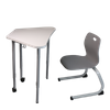 Modular Trapezoid Tables for Smart & Collaborative Classrooms