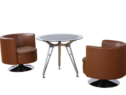 Executive Leather Swivel Chair for Lounges