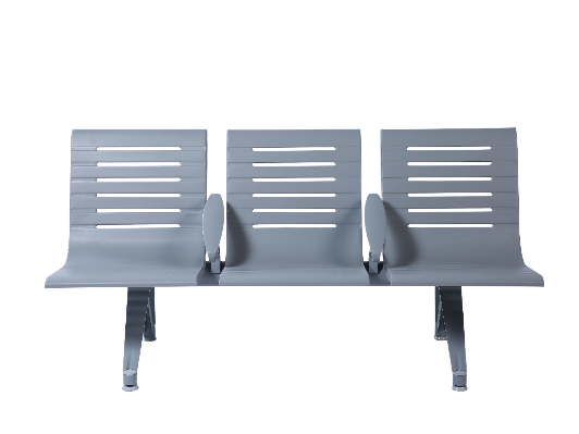 3-Seater Metal Waiting Bench