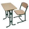 Lake Blue Single Student Desk and Chair Set