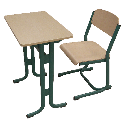 Lake Blue Single Student Desk and Chair Set