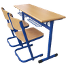 Double Student Desk in Blue