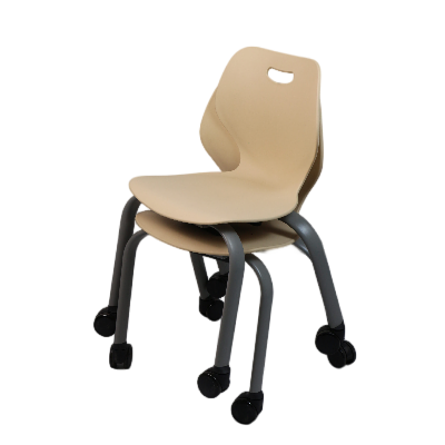 Mobile Stackable ABS Classroom Chair with Casters