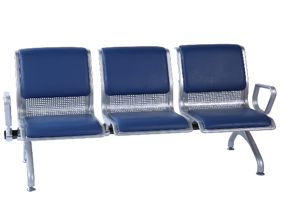 3-Seater Metal Waiting Bench