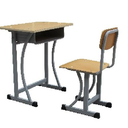 Standard C-Shaped School Desk and Chair